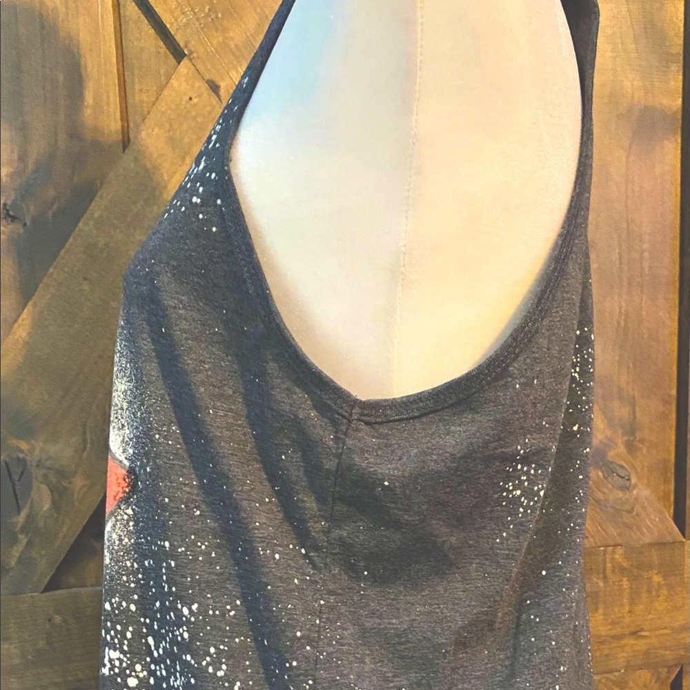 Bleach Dyed Rockin Leopard Tongue Tank NWOT - Picture 7 of 11